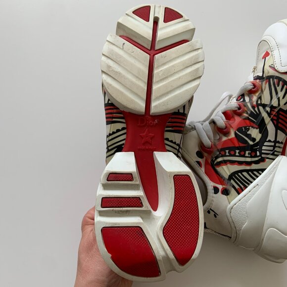 Women's Christian Dior D-Connect Cupidon Chunky Sneakers Super Rare Size 36 - Picture 8 of 11